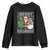 Funny Weed Christmas Youth Sweatshirt Merry Kushmas Naughty Santa Snowman Cannabis 420 TS09 Black Print Your Wear