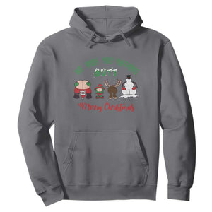 Funny Christmas Hoodie Wishing You Nothing Butt A Merry Christmas TS09 Charcoal Print Your Wear