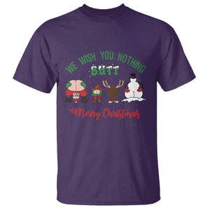 Funny Christmas T Shirt Wishing You Nothing Butt A Merry Christmas TS09 Purple Print Your Wear