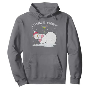 Funny Christmas Snowman Hoodie I Am Sexy And I Snow It TS09 Charcoal Print Your Wear
