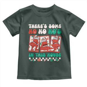 Funny Christmas Baby Shirt There Is Some Ho Ho Hos In This House Horror Character TS09 Dark Forest Green Print Your Wear