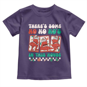 Funny Christmas Baby Shirt There Is Some Ho Ho Hos In This House Horror Character TS09 Purple Print Your Wear