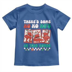 Funny Christmas Baby Shirt There Is Some Ho Ho Hos In This House Horror Character TS09 Royal Blue Print Your Wear