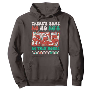 Funny Christmas Hoodie There Is Some Ho Ho Hos In This House Horror Character TS09 Dark Chocolate Print Your Wear
