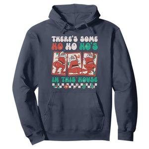 Funny Christmas Hoodie There Is Some Ho Ho Hos In This House Horror Character TS09 Navy Print Your Wear