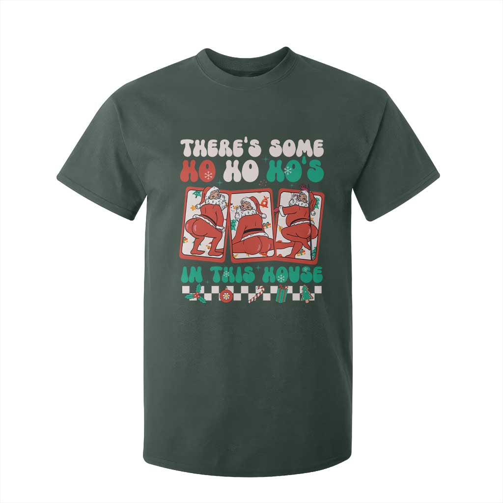 Funny Christmas T Shirt For Kid There Is Some Ho Ho Hos In This House Horror Character TS09 Dark Forest Green Print Your Wear
