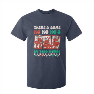Funny Christmas T Shirt For Kid There Is Some Ho Ho Hos In This House Horror Character TS09 Navy Print Your Wear