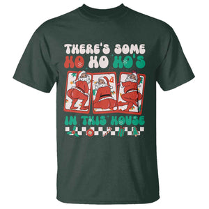Funny Christmas T Shirt There Is Some Ho Ho Hos In This House Horror Character TS09 Dark Forest Green Print Your Wear