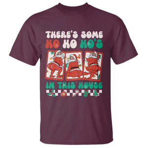 Funny Christmas T Shirt There Is Some Ho Ho Hos In This House Horror Character TS09 Maroon Print Your Wear
