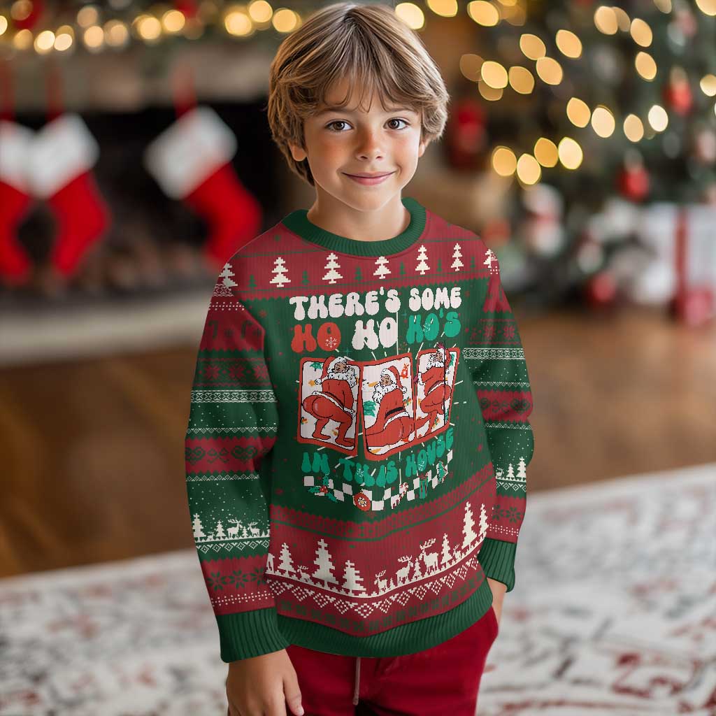 Funny Xmas Ugly Christmas Sweater There Is Some Ho Ho Hos In This House Horror Character TS09 Christmas Print Your Wear