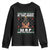 Funny Christmas Youth Sweatshirt There Is Some Ho Ho Hos In This House WAP Wine And Present TS09 Black Print Your Wear