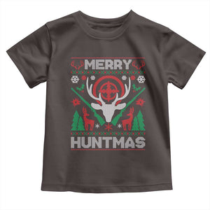 Christmas Hunting Baby Shirt Merry Huntmas Deer Season Hunter TS09 Dark Chocolate Print Your Wear