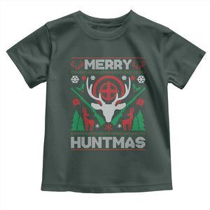 Christmas Hunting Baby Shirt Merry Huntmas Deer Season Hunter TS09 Dark Forest Green Print Your Wear
