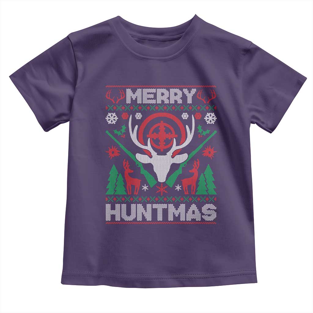 Christmas Hunting Baby Shirt Merry Huntmas Deer Season Hunter TS09 Purple Print Your Wear
