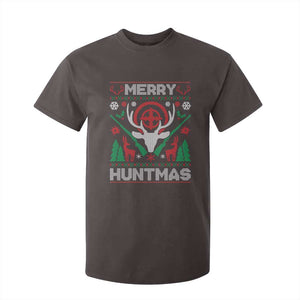 Christmas Hunting T Shirt For Kid Merry Huntmas Deer Season Hunter TS09 Dark Chocolate Print Your Wear