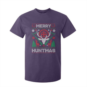 Christmas Hunting T Shirt For Kid Merry Huntmas Deer Season Hunter TS09 Purple Print Your Wear