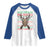 Christmas Hunting Raglan Shirt I Like Big Bucks And I Cannot Lie Deer Hunter TS09 White Royal Print Your Wear