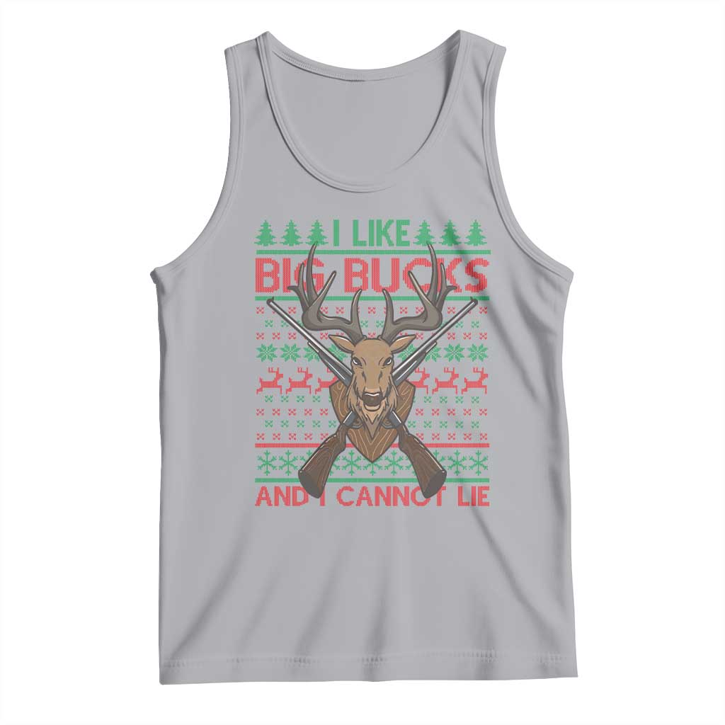Christmas Hunting Tank Top I Like Big Bucks And I Cannot Lie Deer Hunter TS09 Athletic Heather Print Your Wear