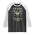 Christmas Hunting Raglan Shirt Oh Deer Christmas Is Here Hunter TS09 Black White Print Your Wear