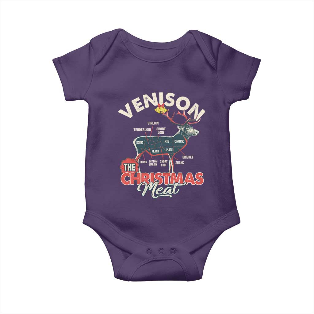 Christmas Hunting Baby Onesie Venison Meat Deer Season Hunter TS09 Purple Print Your Wear