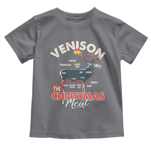 Christmas Hunting Baby Shirt Venison Meat Deer Season Hunter TS09 Charcoal Print Your Wear