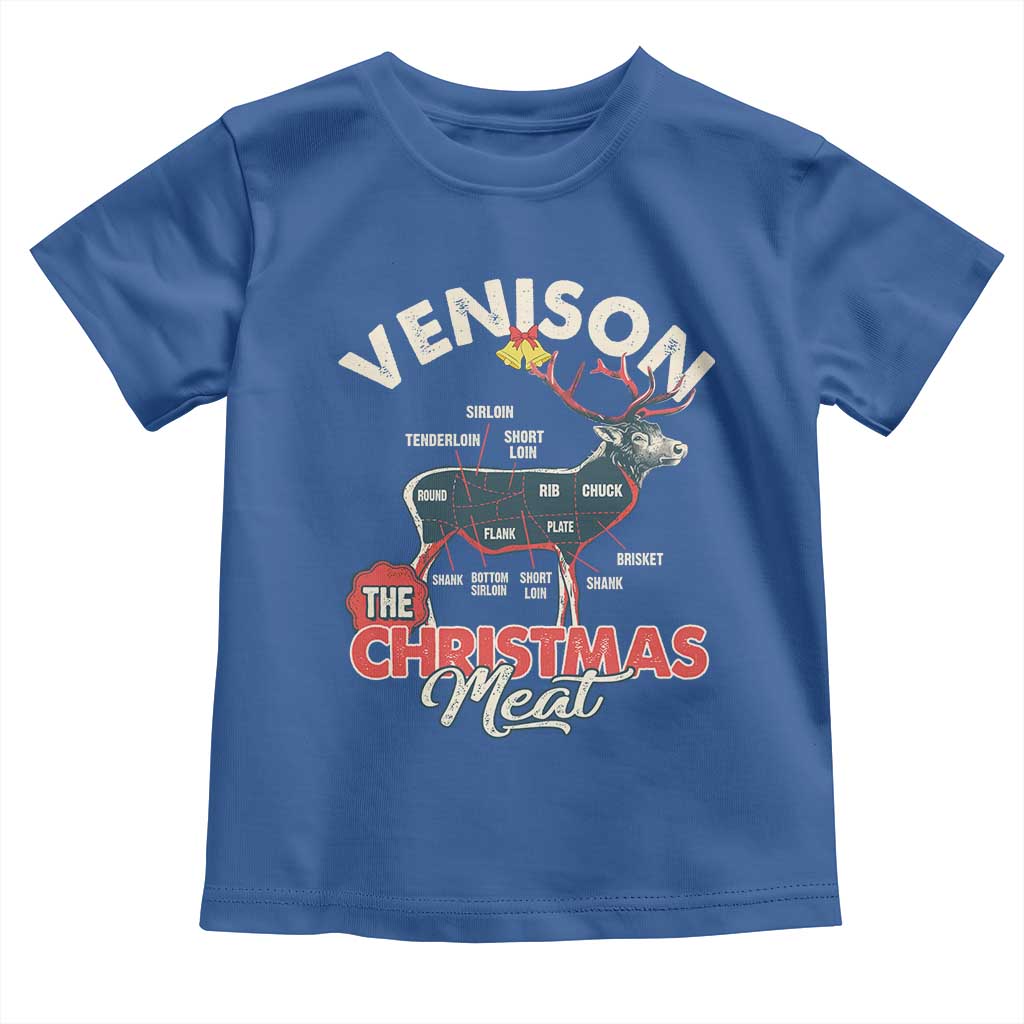 Christmas Hunting Baby Shirt Venison Meat Deer Season Hunter TS09 Royal Blue Print Your Wear