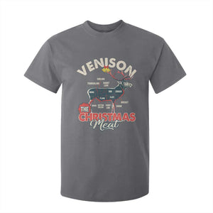Christmas Hunting T Shirt For Kid Venison Meat Deer Season Hunter TS09 Charcoal Print Your Wear