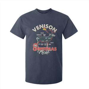 Christmas Hunting T Shirt For Kid Venison Meat Deer Season Hunter TS09 Navy Print Your Wear