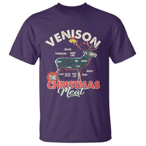 Christmas Hunting T Shirt Venison Meat Deer Season Hunter TS09 Purple Print Your Wear