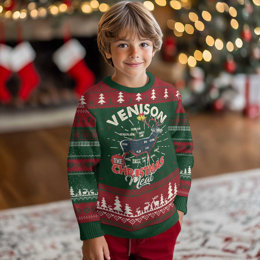 Xmas Hunting Ugly Christmas Sweater Venison Meat Deer Season Hunter TS09 Christmas Print Your Wear