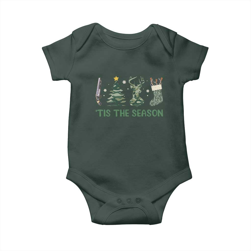 Christmas Hunting Baby Onesie Tis The Season Hunting Camo Hunter TS09 Print Your Wear
