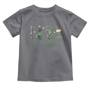 Christmas Hunting Baby Shirt Tis The Season Hunting Camo Hunter TS09 Charcoal Print Your Wear