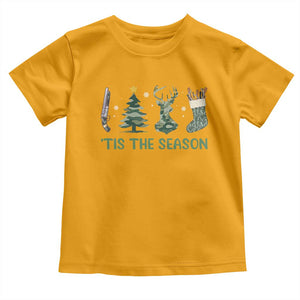 Christmas Hunting Baby Shirt Tis The Season Hunting Camo Hunter TS09 Gold Print Your Wear