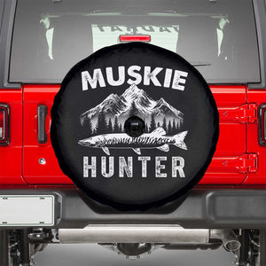 Musky Hunter Fishing Fisherman Spare Tire Cover TS09 Black Print Your Wear