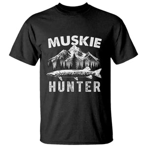 Musky Hunter Fishing Fisherman T Shirt TS09 Black Print Your Wear