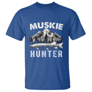 Musky Hunter Fishing Fisherman T Shirt TS09 Royal Blue Print Your Wear