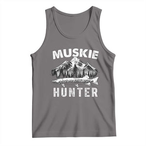 Musky Hunter Fishing Fisherman Tank Top TS09 Deep Heather Print Your Wear