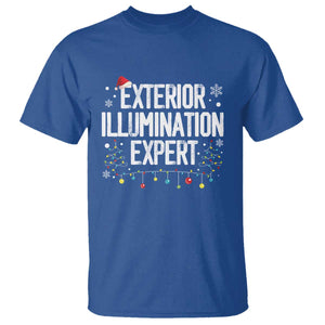 Funny Christmas T Shirt Exterior Illumination Expert Christmas Lights TS09 Royal Blue Print Your Wear