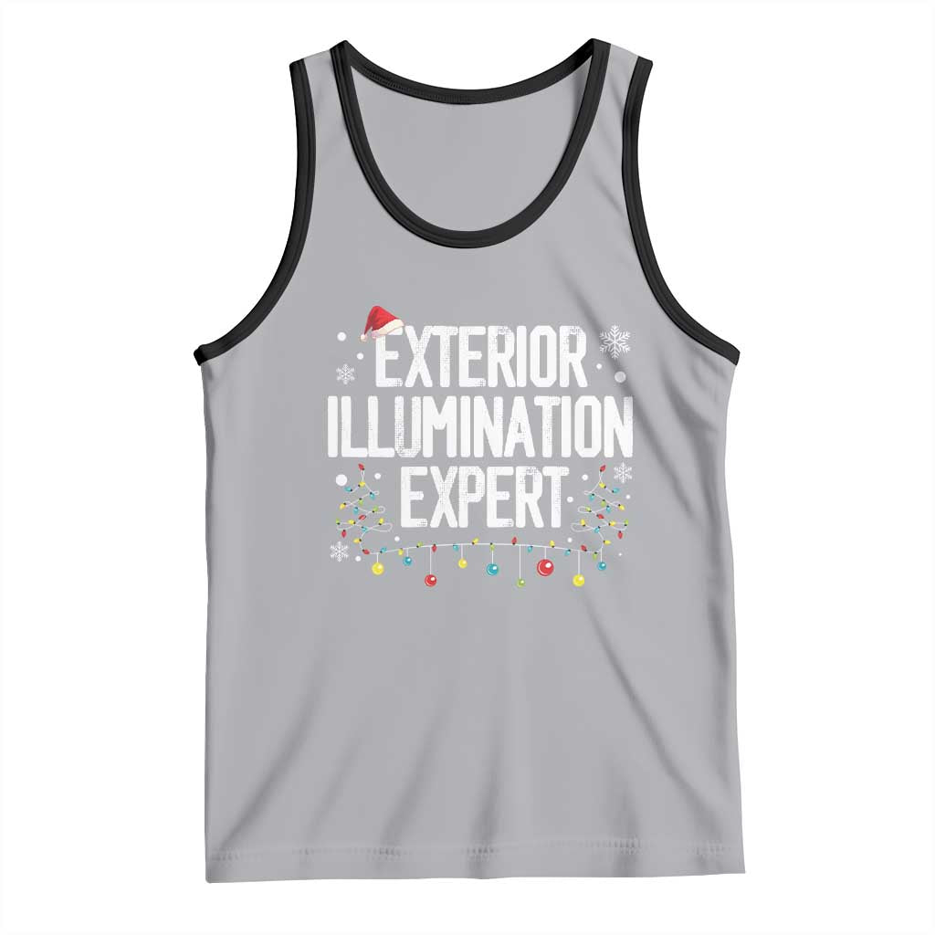 Funny Christmas Tank Top Exterior Illumination Expert Christmas Lights TS09 Athletic Heather Black Print Your Wear