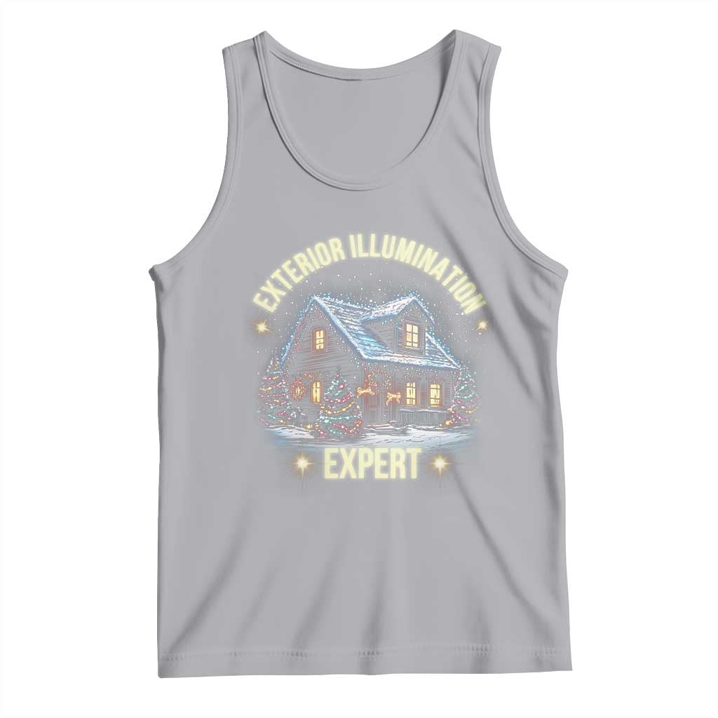 Funny Christmas Tank Top Exterior Illumination Expert Christmas Lights Home TS09 Athletic Heather Print Your Wear