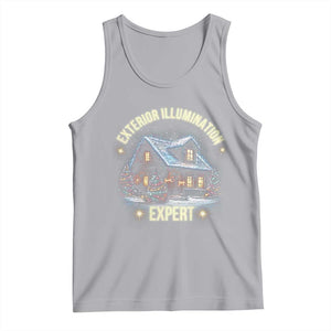 Funny Christmas Tank Top Exterior Illumination Expert Christmas Lights Home TS09 Athletic Heather Print Your Wear