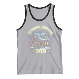 Funny Christmas Tank Top Exterior Illumination Expert Christmas Lights Home TS09 Athletic Heather Black Print Your Wear