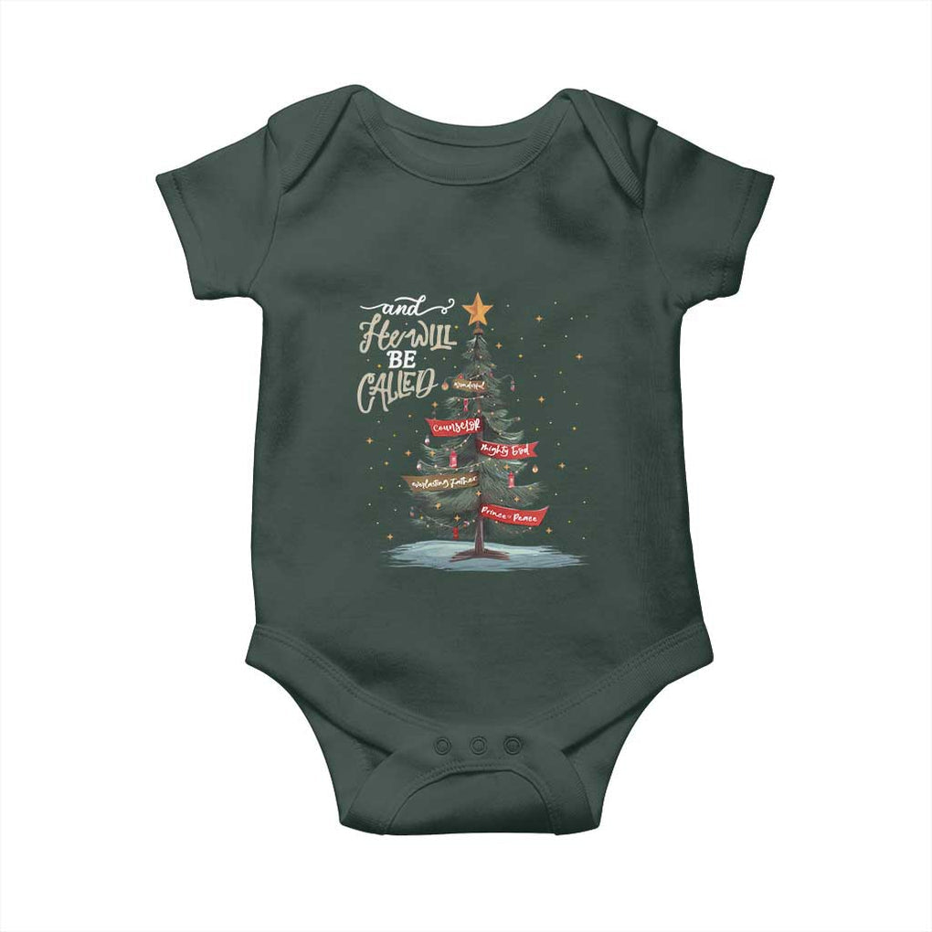 Xmas Christian Baby Onesie He Will Be Called Wonderful Counselor TS09 Print Your Wear