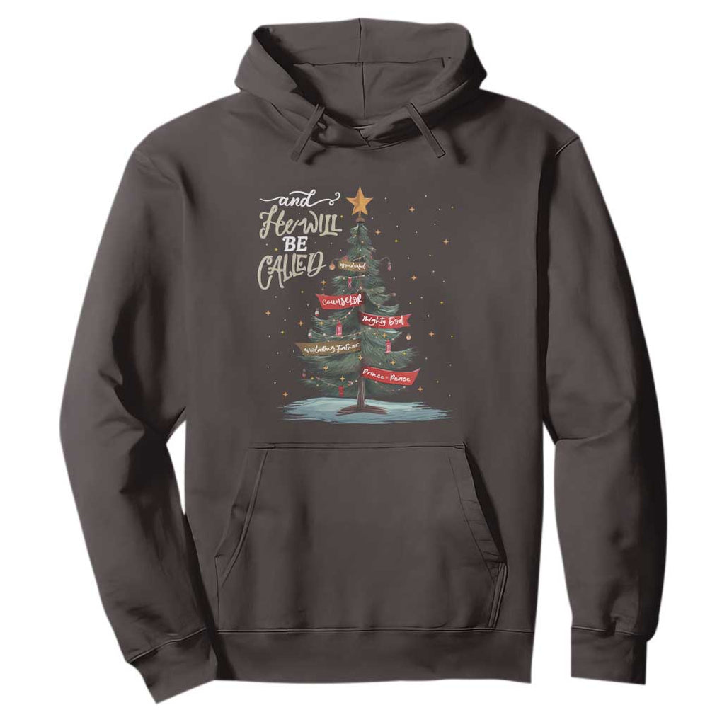 Xmas Christian Hoodie He Will Be Called Wonderful Counselor TS09 Dark Chocolate Print Your Wear