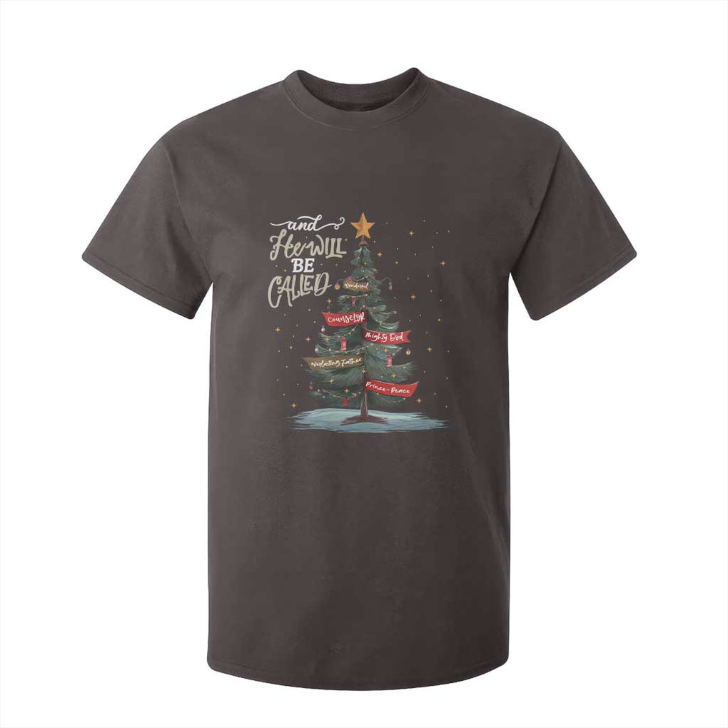 Xmas Christian T Shirt For Kid He Will Be Called Wonderful Counselor TS09 Dark Chocolate Print Your Wear