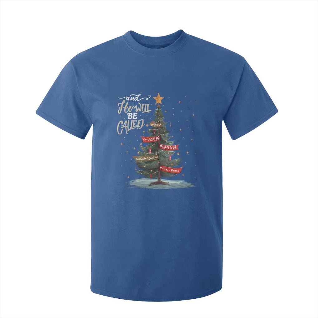 Xmas Christian T Shirt For Kid He Will Be Called Wonderful Counselor TS09 Royal Blue Print Your Wear