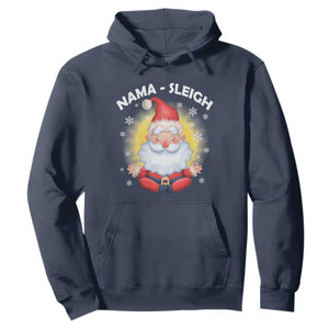 Christmas Yoga Hoodie Nama Sleigh Cute Santa TS09 Navy Print Your Wear