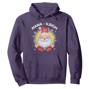 Christmas Yoga Hoodie Nama Sleigh Cute Santa TS09 Purple Print Your Wear