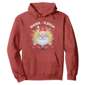 Christmas Yoga Hoodie Nama Sleigh Cute Santa TS09 Red Print Your Wear