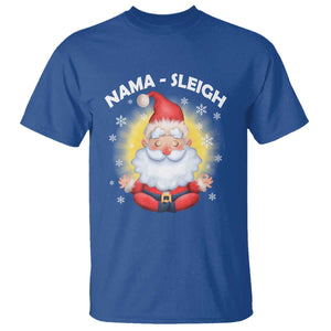 Christmas Yoga T Shirt Nama Sleigh Cute Santa TS09 Royal Blue Print Your Wear